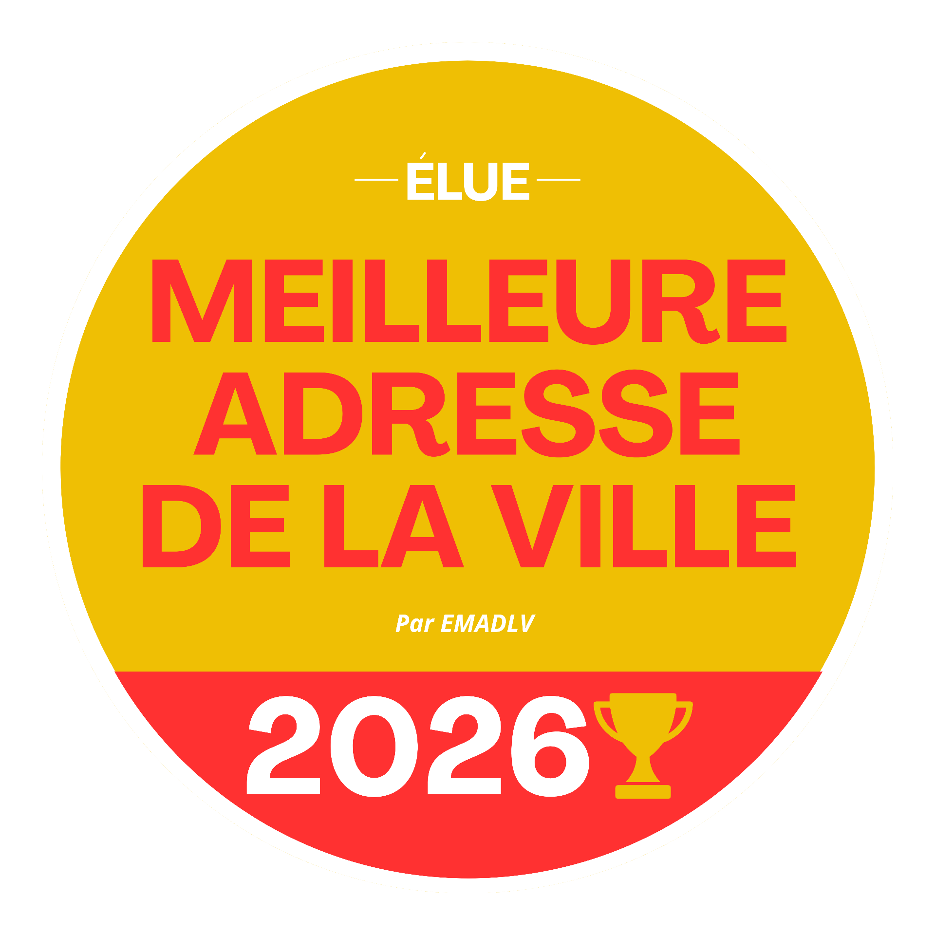 Élue Meilleure Adresse de la Ville
